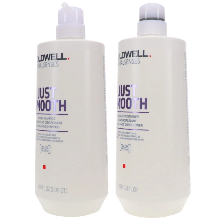 Simple Goldwell Dualsenses Just Smooth Taming Shampoo 33.8 Oz & Dualsenses Just Smooth Taming Conditioner 33.8 Oz Combo Pack 4 Simple Goldwell Dualsenses Just Smooth Taming Shampoo 33.8 Oz & Dualsenses Just Smooth Taming Conditioner 33.8 Oz Combo Pack - Image 2