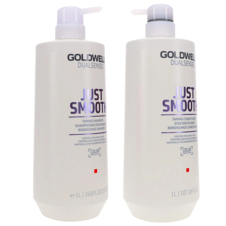 Simple Goldwell Dualsenses Just Smooth Taming Shampoo 33.8 Oz & Dualsenses Just Smooth Taming Conditioner 33.8 Oz Combo Pack 8 Simple Goldwell Dualsenses Just Smooth Taming Shampoo 33.8 Oz & Dualsenses Just Smooth Taming Conditioner 33.8 Oz Combo Pack - Image 6