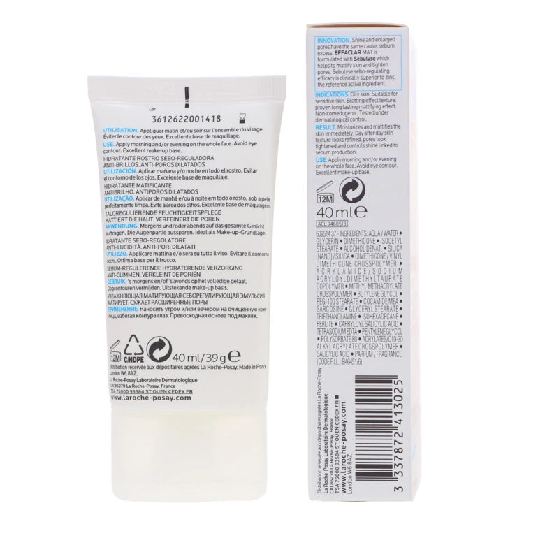 Simple La Roche Posay Effaclar Mat Mattifying Moisturizer For Oily Skin 1.3 Oz 7 Simple La Roche Posay Effaclar Mat Mattifying Moisturizer For Oily Skin 1.3 Oz - Image 5