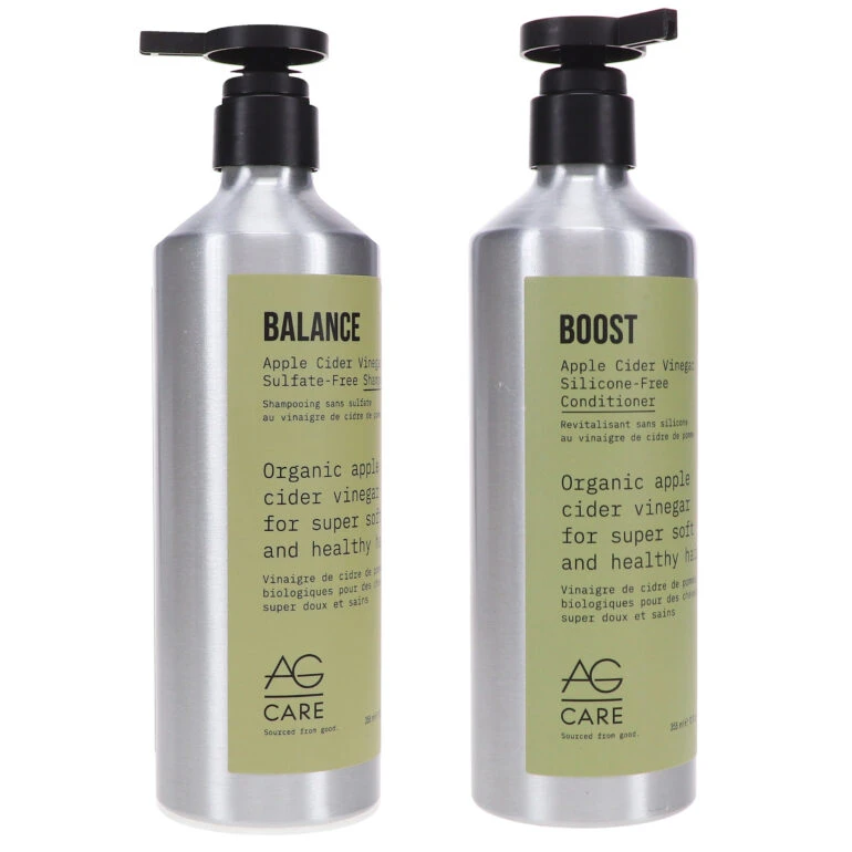 Simple AG Care Balance Apple Cider Vinegar Sulfate-Free Shampoo 12 Oz & Boost Apple Cider Vinegar Conditioner 12 Oz Combo Pack 4 Simple AG Care Balance Apple Cider Vinegar Sulfate-Free Shampoo 12 Oz & Boost Apple Cider Vinegar Conditioner 12 Oz Combo Pack - Image 2