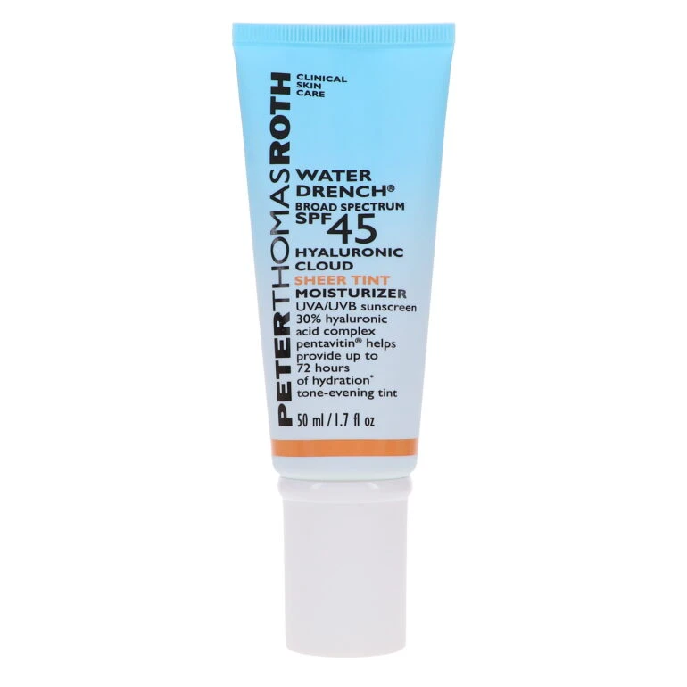 Simple Peter Thomas Roth Water Drench Hyaluronic Cloud Sheer Tint Moisturizer SPF 45 1.7 Oz 7 Simple Peter Thomas Roth Water Drench Hyaluronic Cloud Sheer Tint Moisturizer SPF 45 1.7 Oz - Image 5