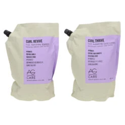 Simple AG Care Curl Revive Curl Hydrating Shampoo 33.8 Oz & Curl Thrive Curl Hydrating Conditioner 33.8 Oz Combo Pack -Personal Care Shop 1444988.01 2