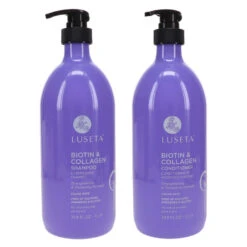 Simple Luseta Biotin & Collagen Shampoo 33.8 Oz & Biotin & Collagen Conditioner 33.8 Oz Combo Pack 15 Simple Luseta Biotin & Collagen Shampoo 33.8 Oz & Biotin & Collagen Conditioner 33.8 Oz Combo Pack -Personal Care Shop 1446556.06