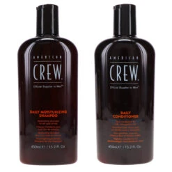 Simple American Crew Daily Moistruizing Shampoo 15.2 Oz & Daily Moisturizing Conditioner 15.2 Oz Combo Pack