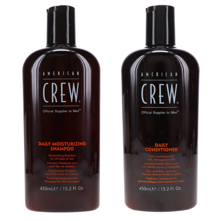 Simple American Crew Daily Moistruizing Shampoo 15.2 Oz & Daily Moisturizing Conditioner 15.2 Oz Combo Pack 3 Simple American Crew Daily Moistruizing Shampoo 15.2 Oz & Daily Moisturizing Conditioner 15.2 Oz Combo Pack