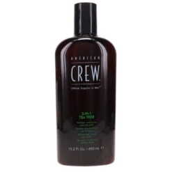 Simple American Crew 3-In-1 Tea Tree Shampoo Conditioner And Body Wash 15.2 Oz