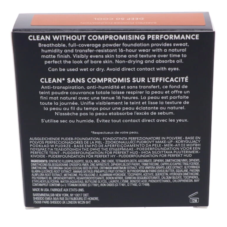 Simple BareMinerals BAREPRO 16-HR Skin-Perfecting Powder Foundation Deep Cool 50 0.28 Oz 9 Simple BareMinerals BAREPRO 16-HR Skin-Perfecting Powder Foundation Deep Cool 50 0.28 Oz - Image 7