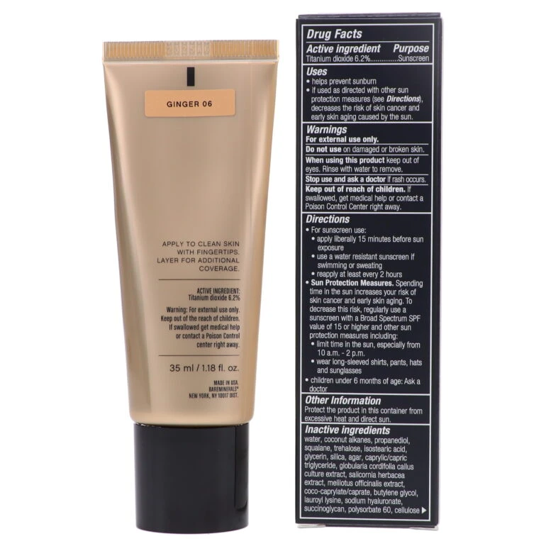 Simple BareMinerals Complexion Rescue Tinted Moisturizer Broad Spectrum SPF 30 Ginger 06 1.18 Oz 10 Simple BareMinerals Complexion Rescue Tinted Moisturizer Broad Spectrum SPF 30 Ginger 06 1.18 Oz - Image 8