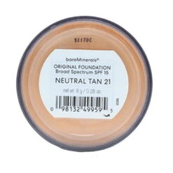 Simple BareMinerals Original Foundation Broad Spectrum SPF 15 Neutral Tan 21 0.28 Oz -Personal Care Shop bareminerals original foundation broad spectrum spf15 neutral tan 21 0.28oz 1422353.5 3