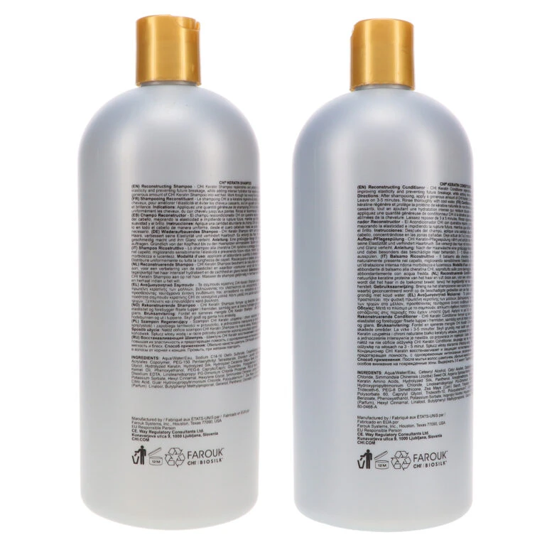 Simple CHI Keratin Reconstructing Shampoo 32 Oz & Keratin Reconstructing Conditioner 32 Oz Combo Pack 5 Simple CHI Keratin Reconstructing Shampoo 32 Oz & Keratin Reconstructing Conditioner 32 Oz Combo Pack - Image 3