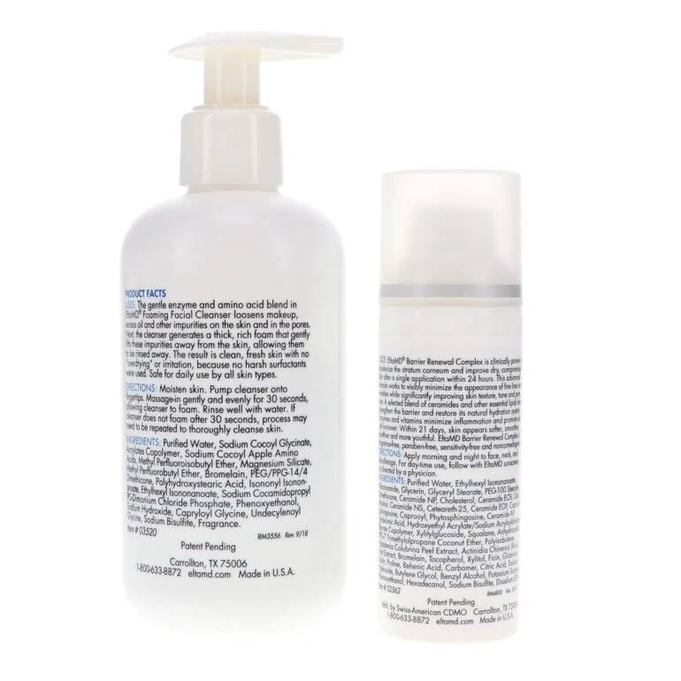 Simple EltaMD Barrier Renewal Complex Ceramide And Enzyme Therapy 1.7 Oz & Foaming Enzyme Facial Cleanser 7 Oz Combo Pack 6 Simple EltaMD Barrier Renewal Complex Ceramide And Enzyme Therapy 1.7 Oz & Foaming Enzyme Facial Cleanser 7 Oz Combo Pack - Image 4