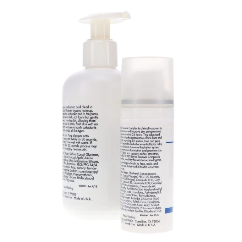 Simple EltaMD Barrier Renewal Complex Ceramide And Enzyme Therapy 1.7 Oz & Foaming Enzyme Facial Cleanser 7 Oz Combo Pack 7 Simple EltaMD Barrier Renewal Complex Ceramide And Enzyme Therapy 1.7 Oz & Foaming Enzyme Facial Cleanser 7 Oz Combo Pack - Image 5