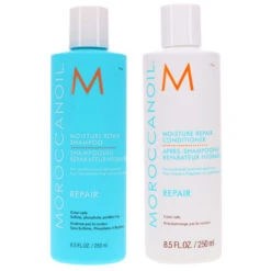 Simple Moroccanoil Moisture Repair Shampoo 8.5 Oz & Moisture Repair Conditioner 8.5 Oz Combo Pack