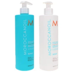 Simple Moroccanoil Moisture Repair Shampoo 16.9 Oz & Moisture Repair Conditioner 16.9 Oz Combo Pack -Personal Care Shop moroccanoil moisture repair shampoo and conditioner 16.9oz combo 1440235.6 4