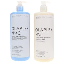 Simple Olaplex No.4C Bond Maintenance Clarifying Shampoo & No. 5 Conditioner 33.8 Oz Combo Pack