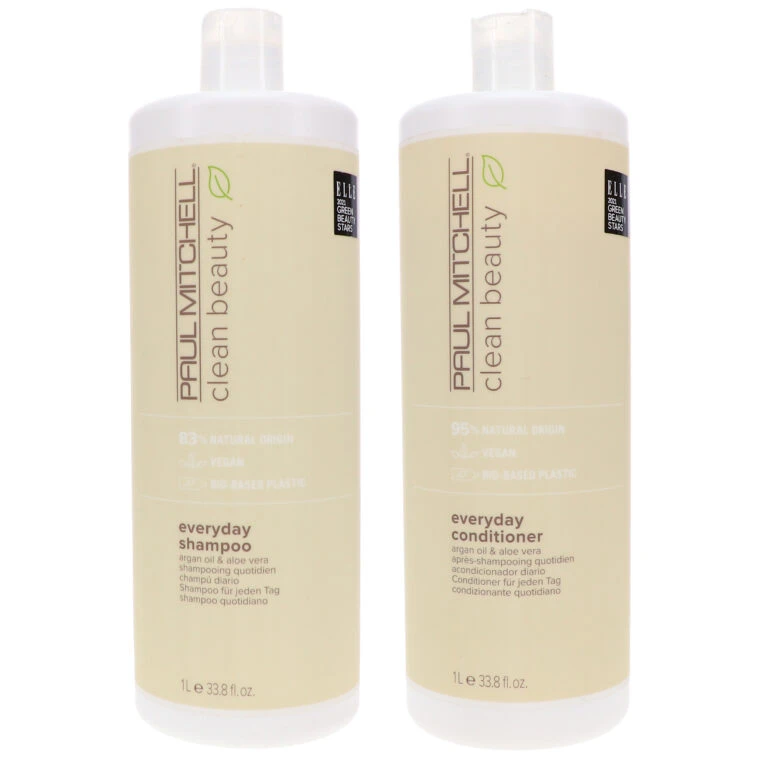 Simple Paul Mitchell Clean Beauty Everyday Shampoo 33.8 Oz & Clean Beauty Everyday Conditioner 33.8 Oz Combo Pack 3 Simple Paul Mitchell Clean Beauty Everyday Shampoo 33.8 Oz & Clean Beauty Everyday Conditioner 33.8 Oz Combo Pack
