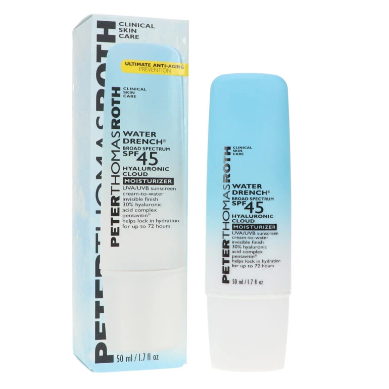 Simple Peter Thomas Roth Water Drench Hyaluronic Moisturizer SPF 45 1.7 Oz 3 Simple Peter Thomas Roth Water Drench Hyaluronic Moisturizer SPF 45 1.7 Oz