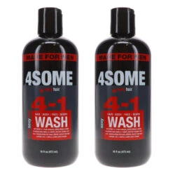 Simple Sexy Hair Style Sexy Hair 4some 4-in-1 Hair, Body, Face & Beard Wash 16 Oz 2 Pack