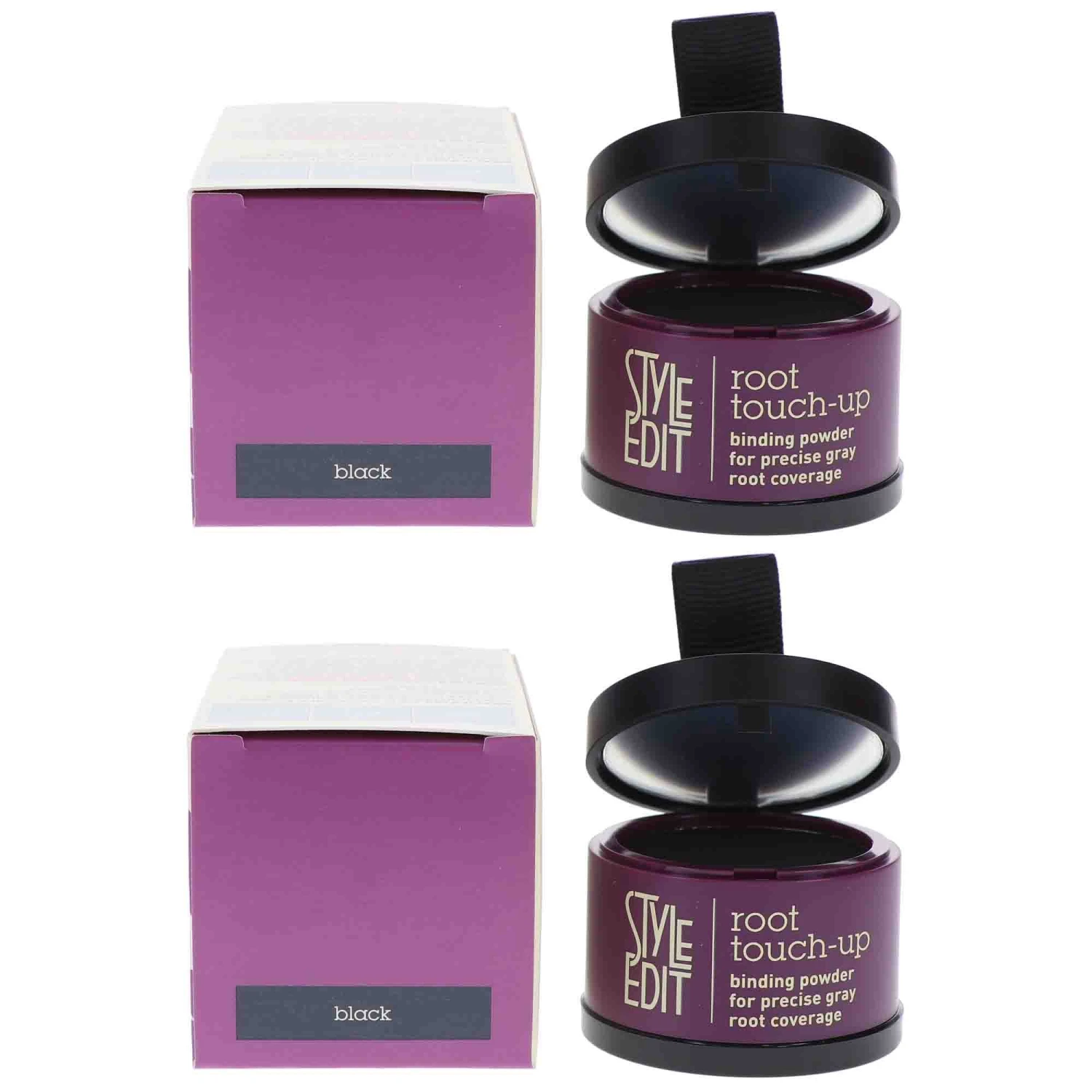 Simple Style Edit Root Touch Up Powder Black 0.13 Oz 2 Pack 10 Simple Style Edit Root Touch Up Powder Black 0.13 Oz 2 Pack - Image 8