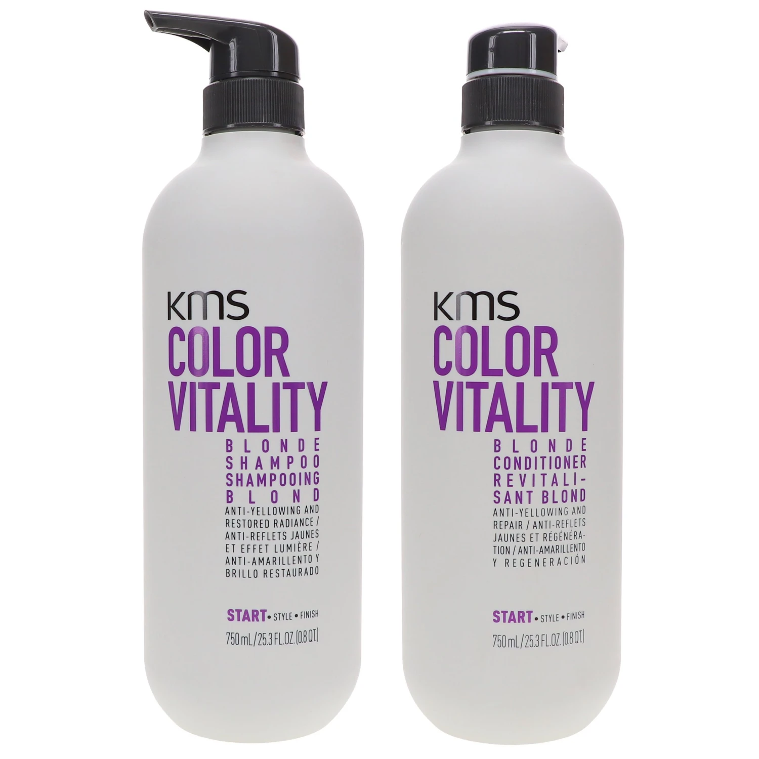 Simple KMS Color Vitality Blonde Shampoo 25.3 Oz & Color Vitality Blonde Conditioner 25.3 Oz Combo Pack 3 Simple KMS Color Vitality Blonde Shampoo 25.3 Oz & Color Vitality Blonde Conditioner 25.3 Oz Combo Pack