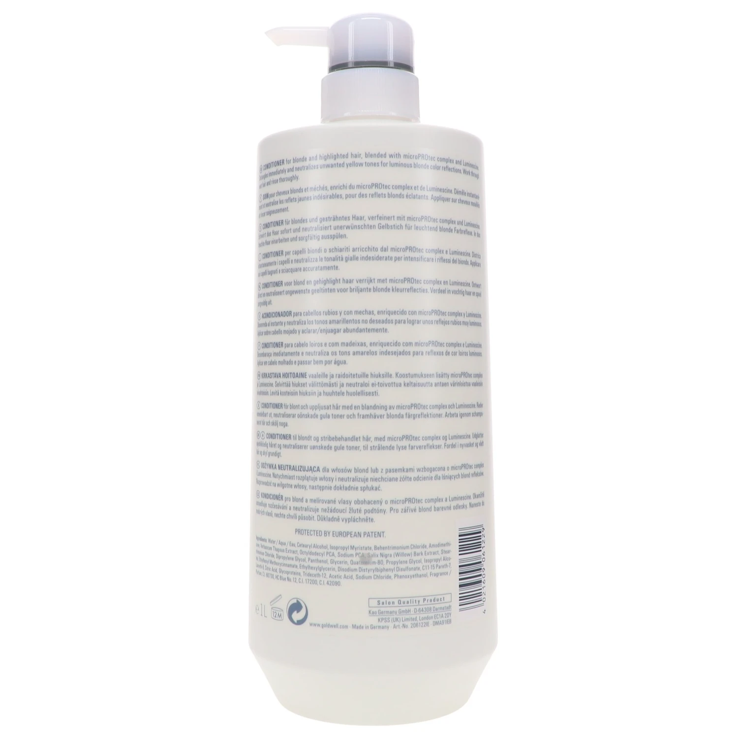 Simple Goldwell Dualsenses Blondes & Highlights Anti-Yellow Conditioner 33.8 Oz 7 Simple Goldwell Dualsenses Blondes & Highlights Anti-Yellow Conditioner 33.8 Oz - Image 5