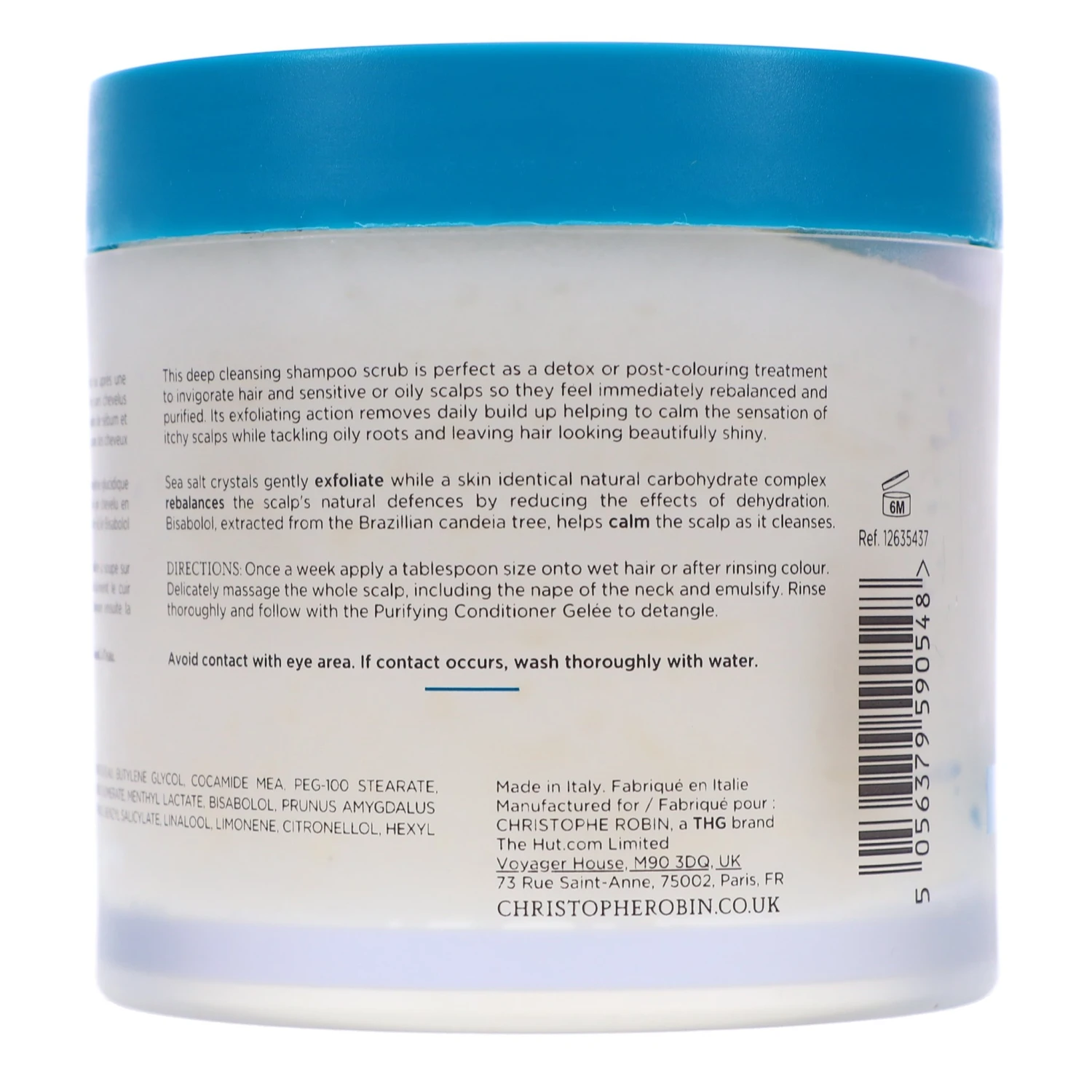 Simple Christophe Robin Purifying Scalp Scrub With Sea Salt 8.4 Oz 8 Simple Christophe Robin Purifying Scalp Scrub With Sea Salt 8.4 Oz - Image 6