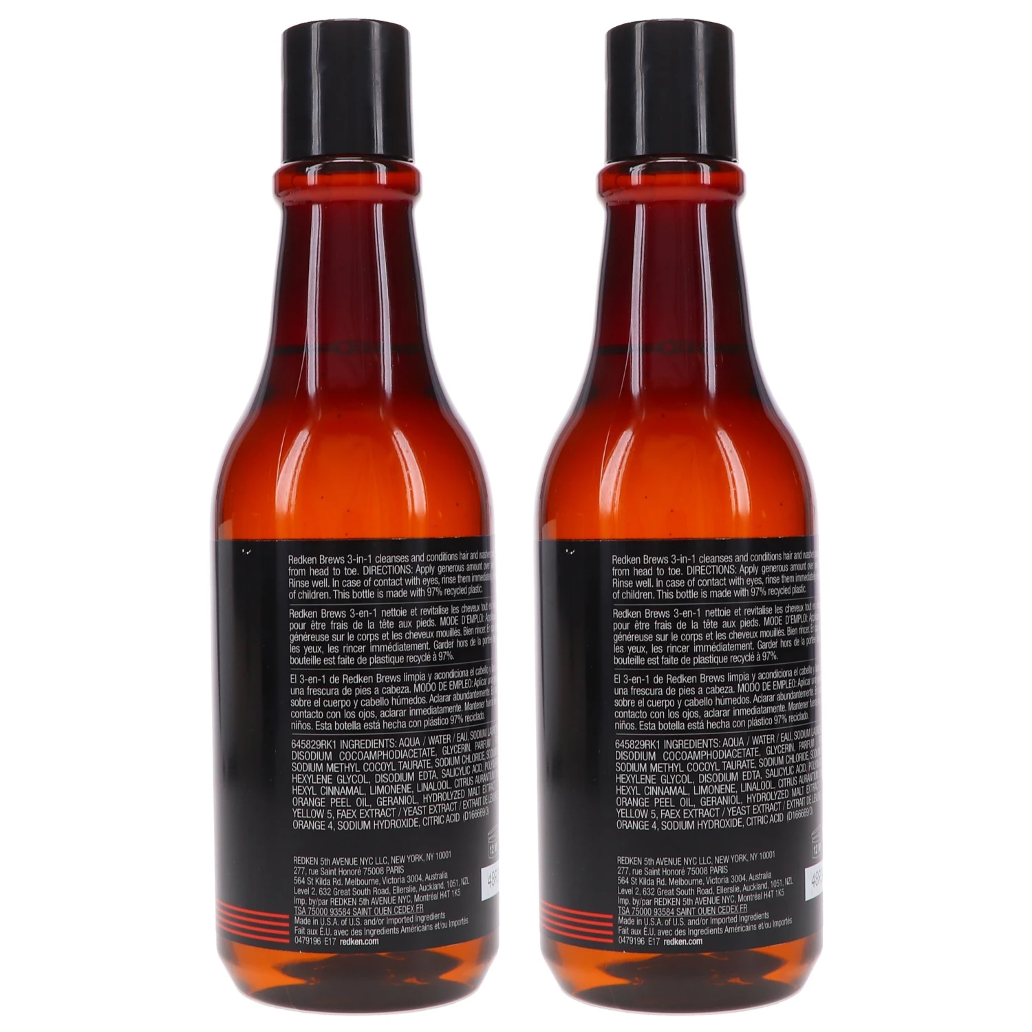 Simple Redken Brews 3-in1 Shampoo, Conditioner And Body Wash 10.1 Oz 2 Pack 5 Simple Redken Brews 3-in1 Shampoo, Conditioner And Body Wash 10.1 Oz 2 Pack - Image 3