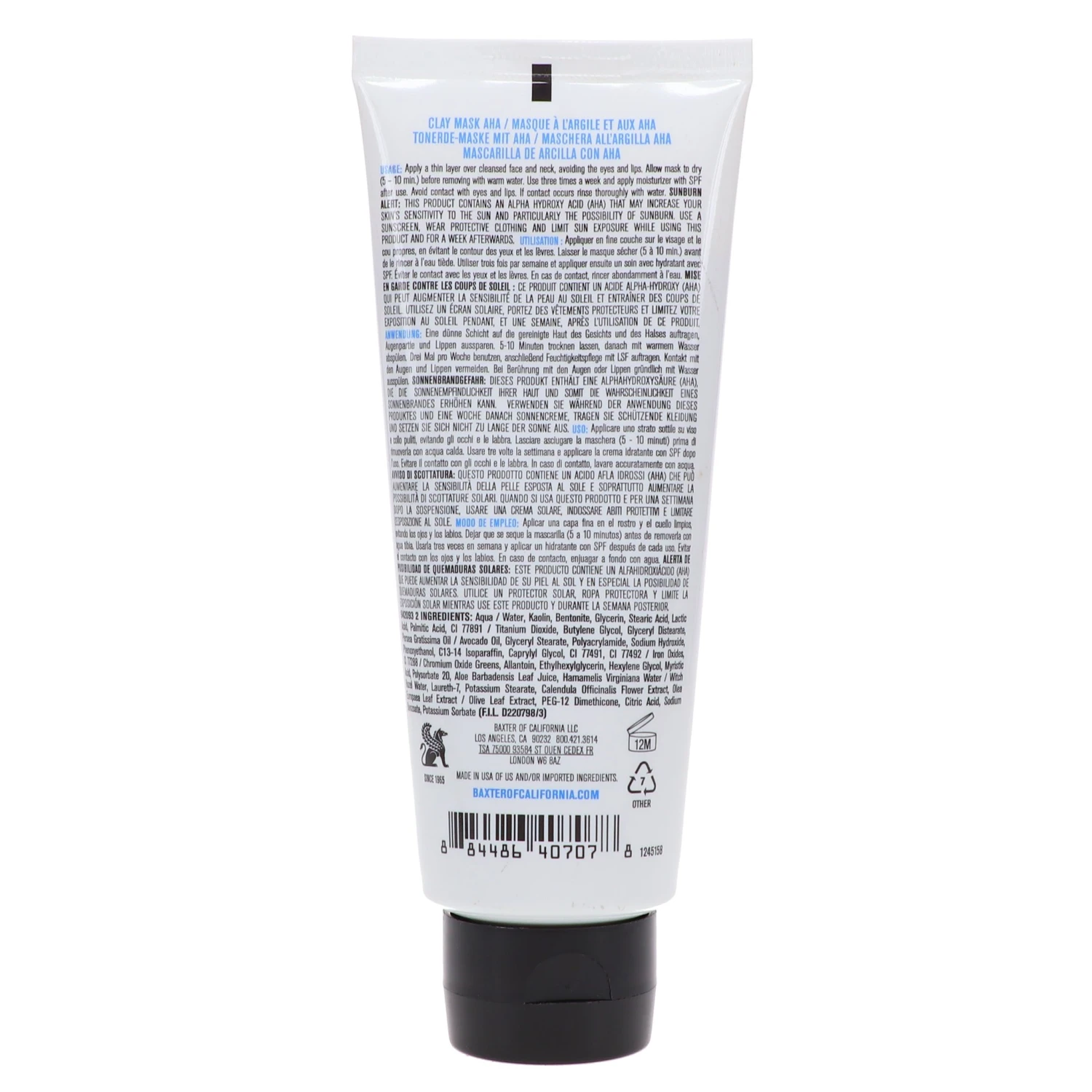 Simple Baxter Of California Clay Mask AHA 3.4 Oz 7 Simple Baxter Of California Clay Mask AHA 3.4 Oz - Image 5