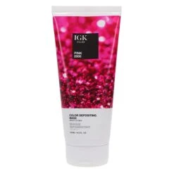 Simple IGK Color Depositing Hair Mask Pink 2000 (Bright Fuchsia) 6 Oz