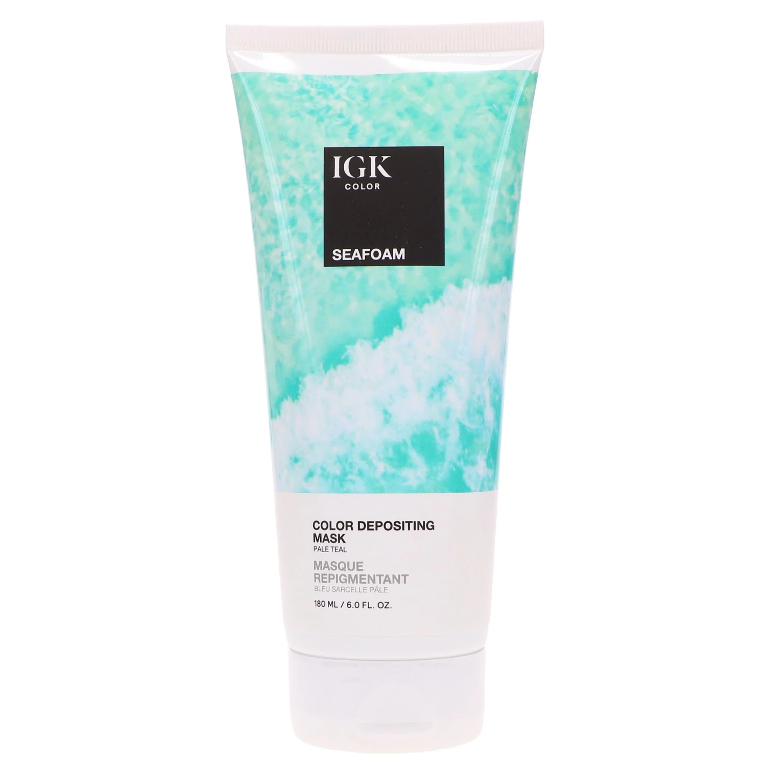 Simple IGK Color Depositing Hair Mask Seafoam (Pale Teal) 6 Oz 3 Simple IGK Color Depositing Hair Mask Seafoam (Pale Teal) 6 Oz