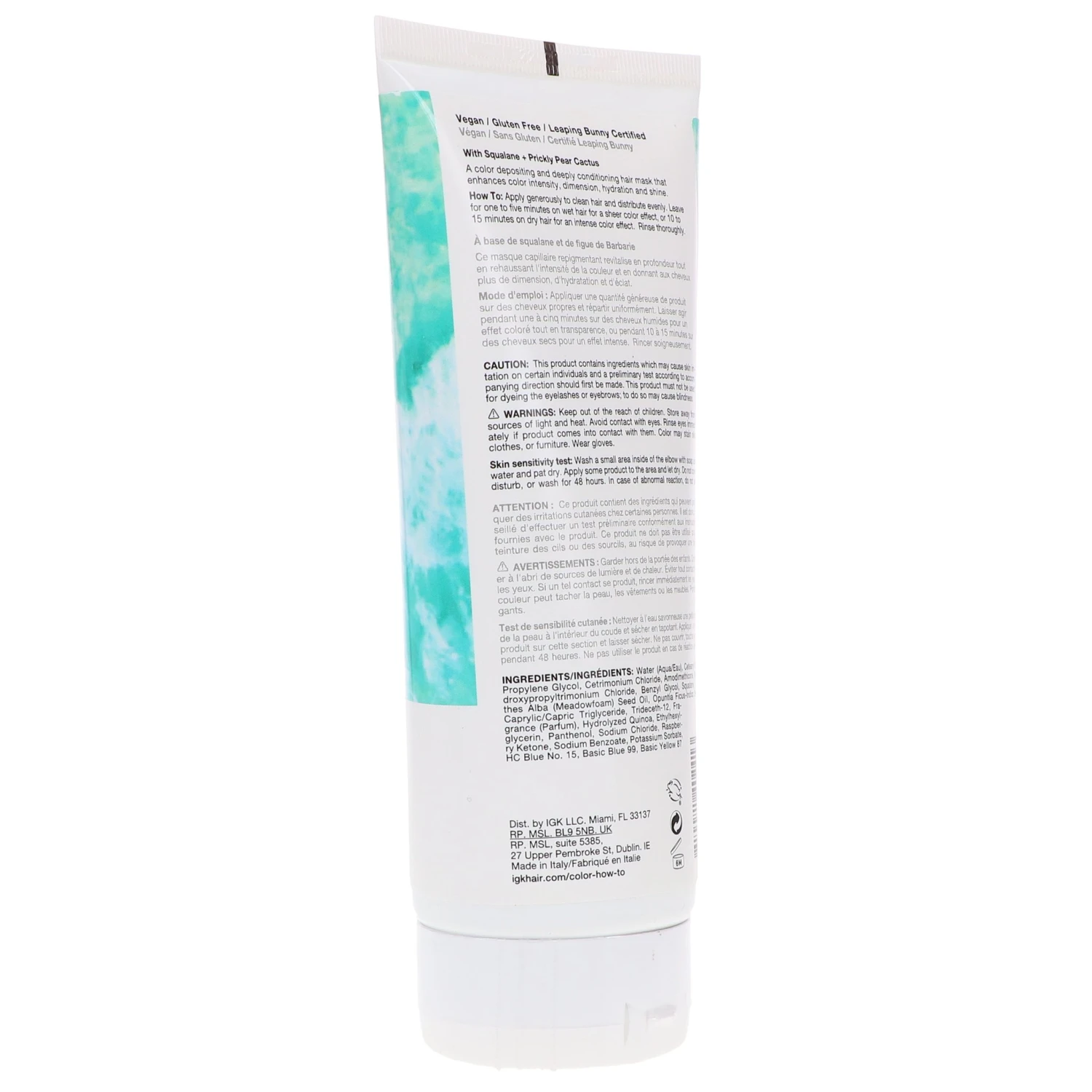 Simple IGK Color Depositing Hair Mask Seafoam (Pale Teal) 6 Oz 6 Simple IGK Color Depositing Hair Mask Seafoam (Pale Teal) 6 Oz - Image 4